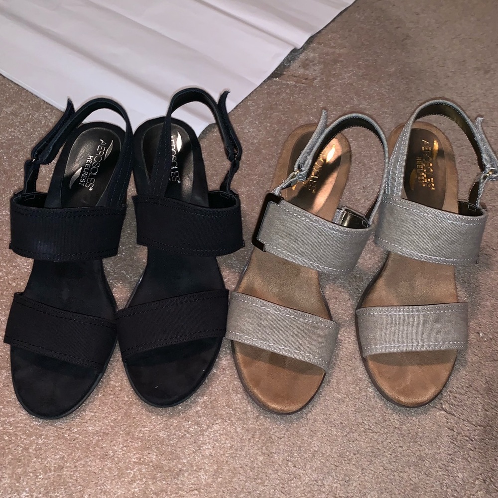 Aerosoles Heelrest Bundle — Black Pair & tan pair
